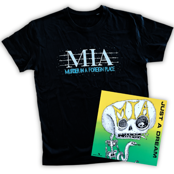 M.I.A. - Just a Dream 7" + Tshirt w/ blue print BUNDLE