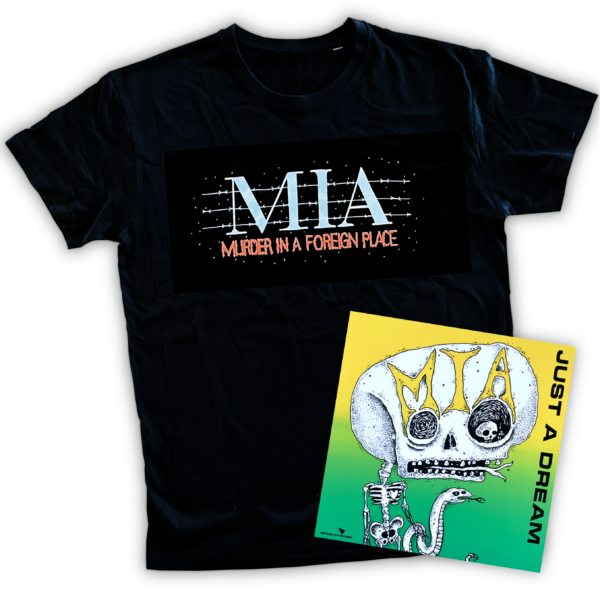 M.I.A. - Just a Dream 7" + Tshirt w/ orange print BUNDLE