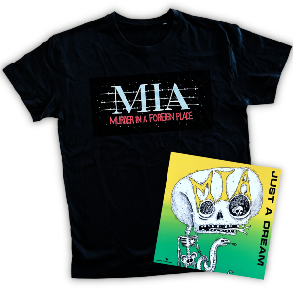 M.I.A. - Just a Dream 7" + Tshirt w/ red print BUNDLE